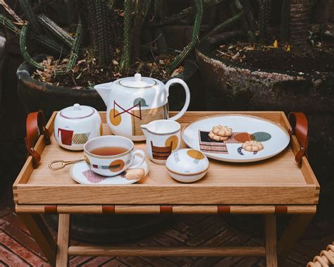 hermes equestrian tableware.